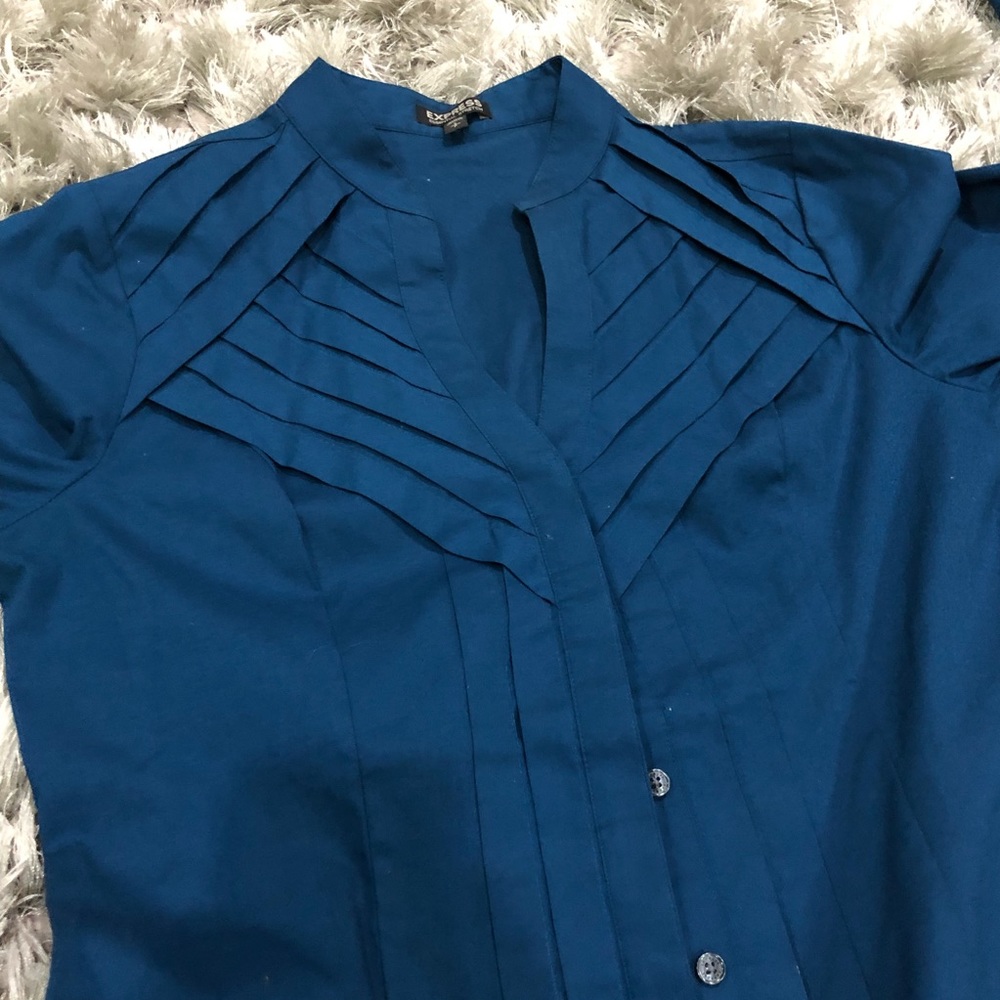 Express Button Up Long Sleeve Shirt Size Small - Picture 8 of 9